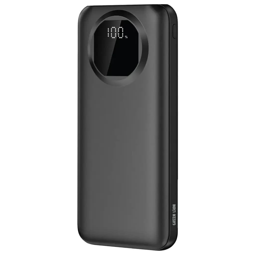 Green Lion Nairo 10000mAh Power Bank - Black